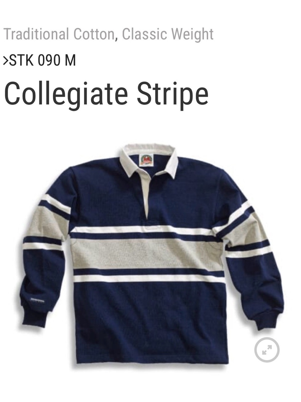 Barbarian Collegiate Stripe Rugby Polo Shirt